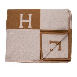 RARE Hermes Avalon Bed Cover Blanket Throw 108” x 86”